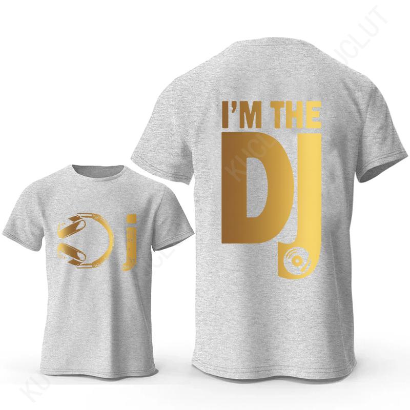 DJ Headphone Print T Shirts Turntablist Graphic Men Streetwear Short Sleeve Tees Recorded Music Gifts Tee T-shirt Male Clothing