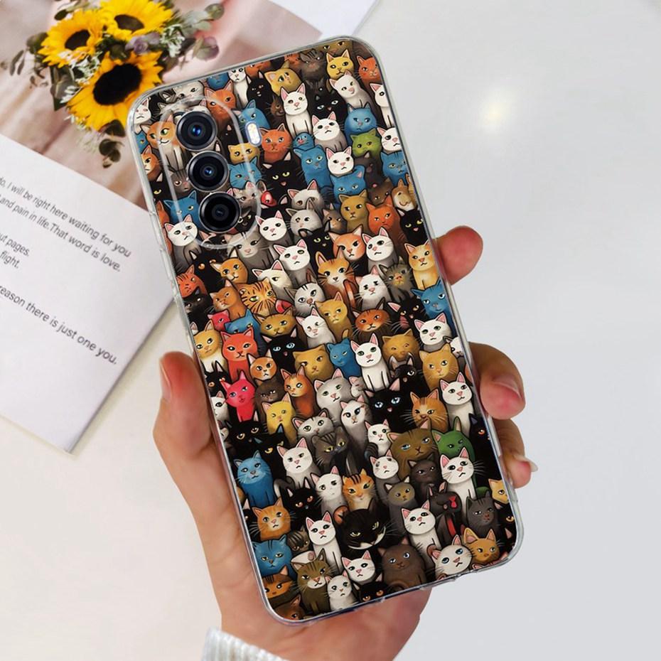 Schöne gemalte Hülle für Huawei Nova Y70 Plus Nova70 Weiche Silikon TPU Rückseite für Huawei Nova Y70 Y 70Plus MGA-LX9 Handyhülle