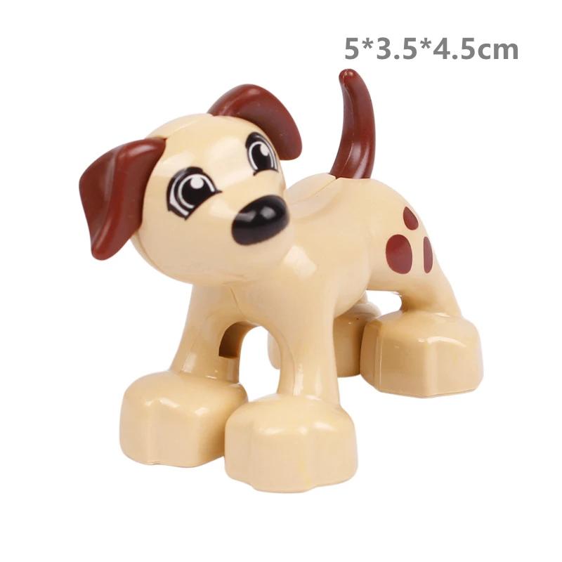 

Крупногабаритные строительные блоки, совместимые с большими фигурками, кирпичи для фермы, ранчо, животные, домашние животные, пони, собаки, дети, сборка, развивающие игрушки