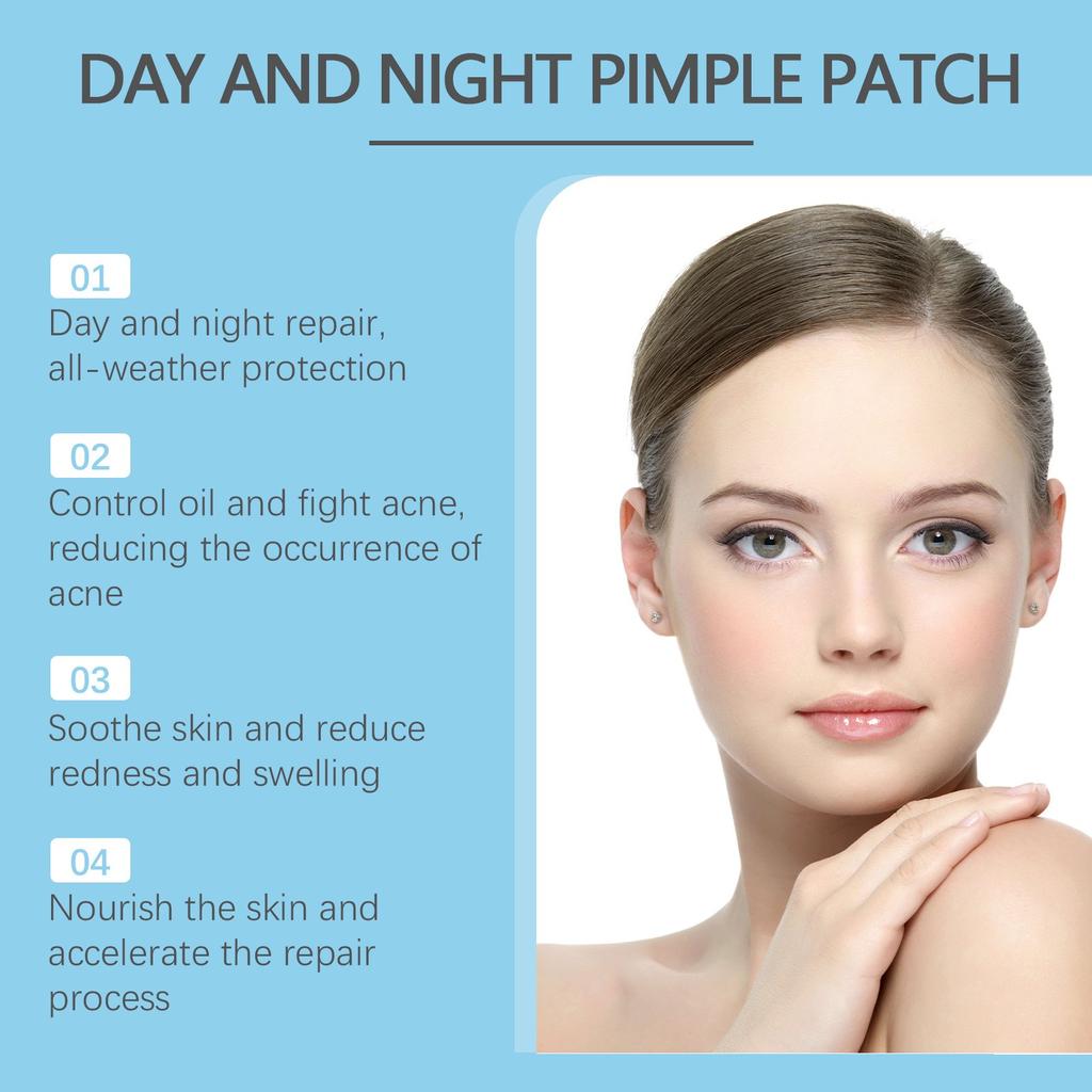 Pimple Patches For Face,Zit Covers,Hydrocolloid Acne Patches Zits Cover Stickers 4 Size With Tea Leaf Oil, Hedyotis Alba Extract, Bitter Melon ,240pc