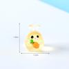 Cute Glow-in-the-dark Little Rabbit Animal Figurine Decorative Accessories Mini Car Desktop Ornaments