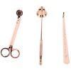 3PCS Candle Accessory Set Candle Wick Trimmer Cutter Snuffer Extinguisher Wick Dipper Gift