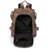 Women's Soft Leather Backpack Large Capacity Student Commuter Schoolbag Tassel Travel Backpack