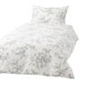 Francfranc Classic Flower Duvet Cover, Single, Gray, Floral Print, Monochrome Gray