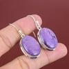 Purpurit Ohrringe Natur Edelstein Ohrringe Handgemacht Boho Schmuck 925 Sterling Silber Ohrringe Brandneue Ohrringe Geschenke für Sie Silberschmuck