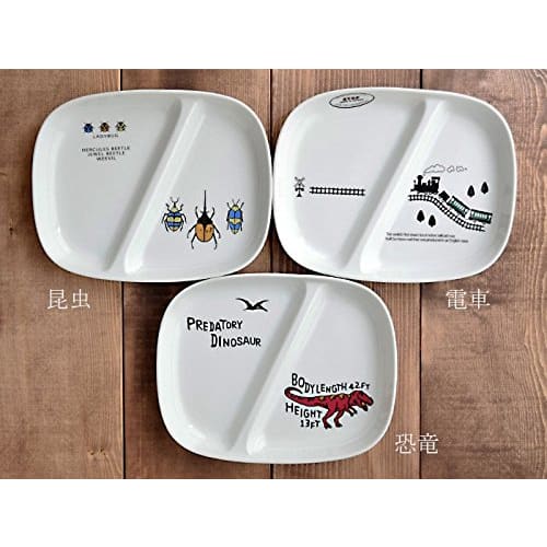 EAST table Children's Lunch Plate, 21.8cm, Train Design, for Boys, TOTOY, Made in Japan, Cute, Dishwasher and Microwave Safe, to-01303