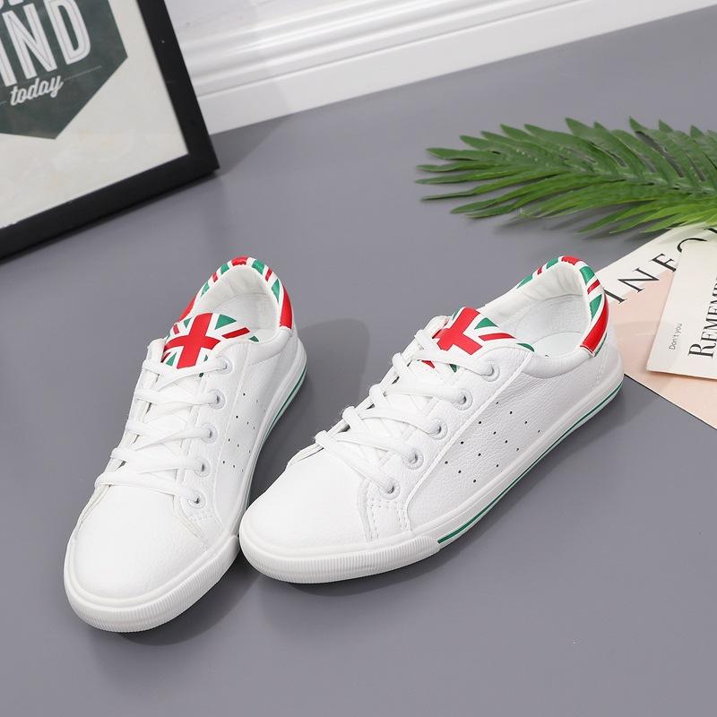 Fashion 2025 Women's Soft Leather Sneakers Lightweight Non-Slip Perforation for Breathability Lace-Up Casual Comfortable Walking Shoes