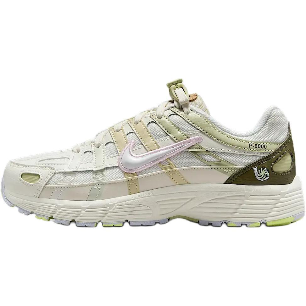 (GS) Nike P-6000 Sail Olive Pink Foam Kids IB8888-111 EU 40