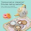 Tea Party Pretend Play Toys Kitchen Coffee Tea Set Afternoon Tea Food Dessert Cake Bread Educational Toy Birthday Christmas Gift