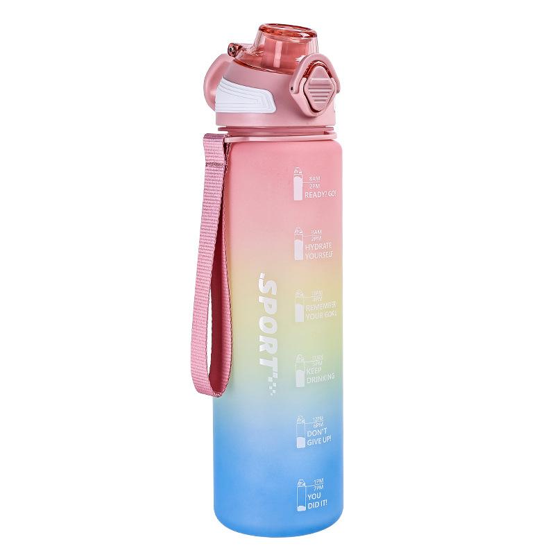 Gradient Sports Water Cup Portable Outdoor Pop-up Lid Water Bottle Large-capacity Hand-held Space Cup