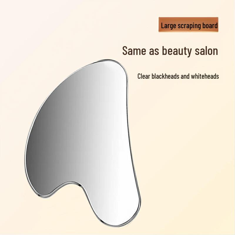 Herzförmiger Gua Sha Massager aus Edelstahl