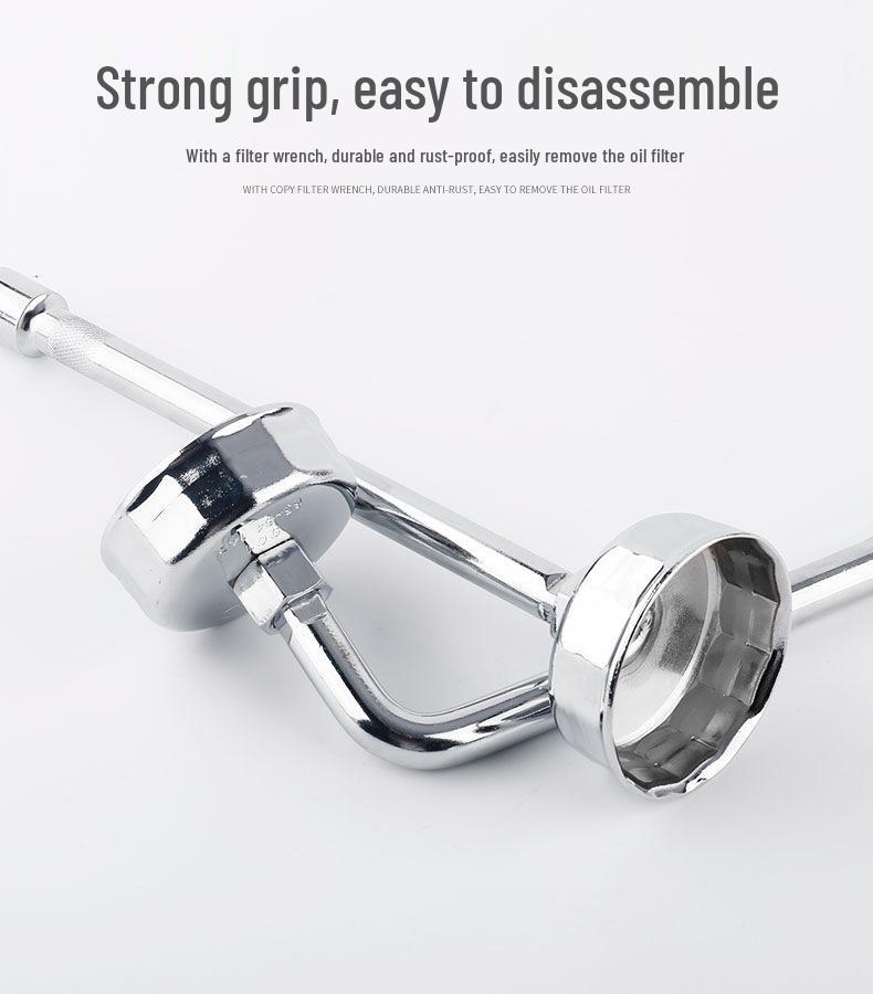Steel Cartridge Oil Filter Wrench - Auto Repair Cap Tool
