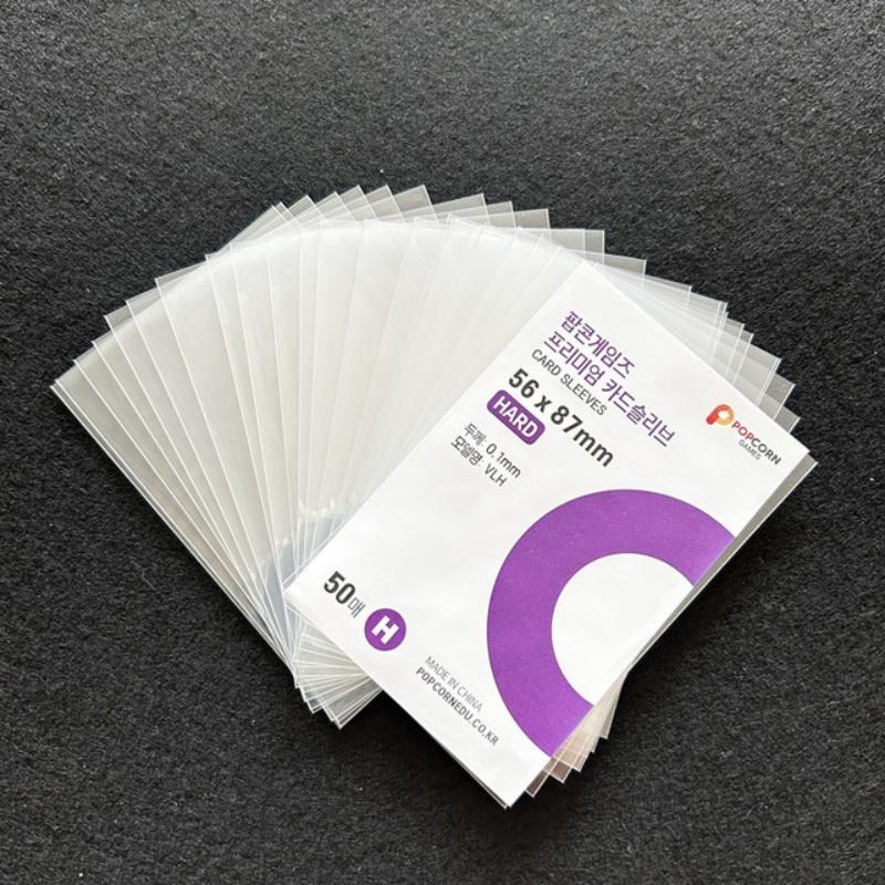 50Pcs Ultra Clear Korea Kpop Card Sleeves Acid Free Cpp Card Cover 3Inch Pocard Holographic Guard Film Album Popcorn Card