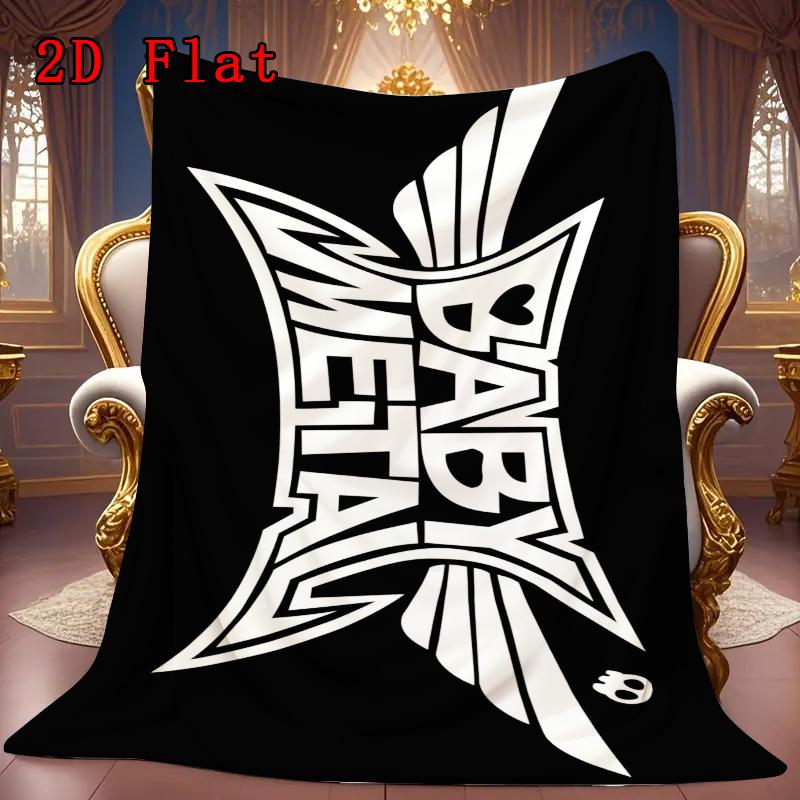 BABYMETAL 2D Flat Pattern Flannel Blanket High Quality All Seasons Warmth and Comfort Perfect for Christmas Gifts.NMT0928022