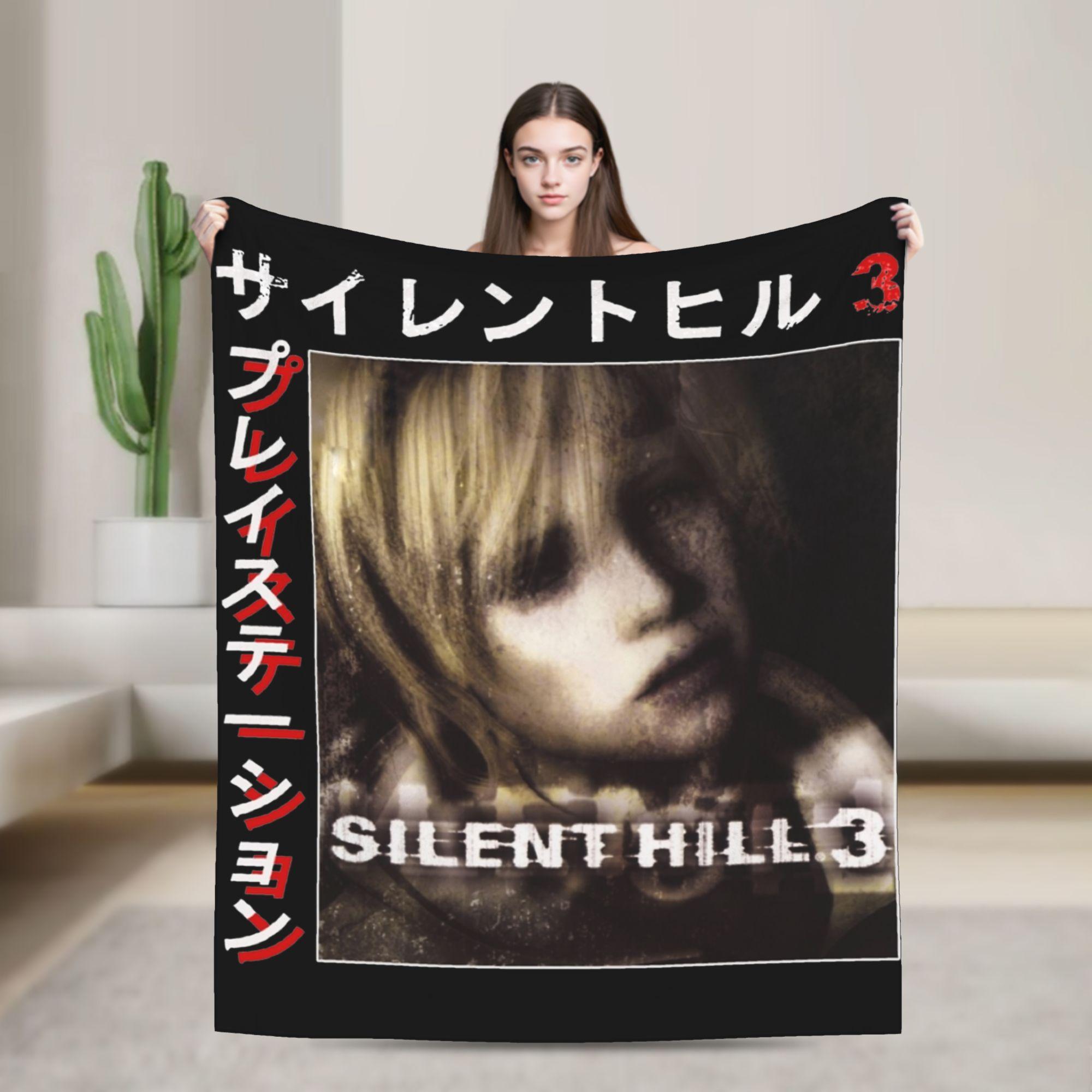 

Silent Hill Horror Flannel blanket Game Custom Throw blankets for Bed Sofa Couch 150*125cm Quilt 75x90cm