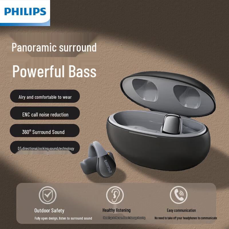 

Philips TAT2719 Open-Ear Bone Conduction Sport Earbuds