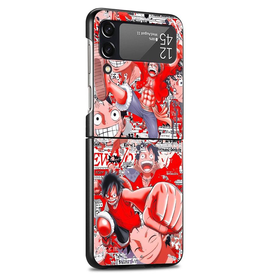 Back Cover Phone Case for Samsung Galaxy Z Flip 3 Z FLIP 6 Z Flip Z Flip 5 Anime One Pieces