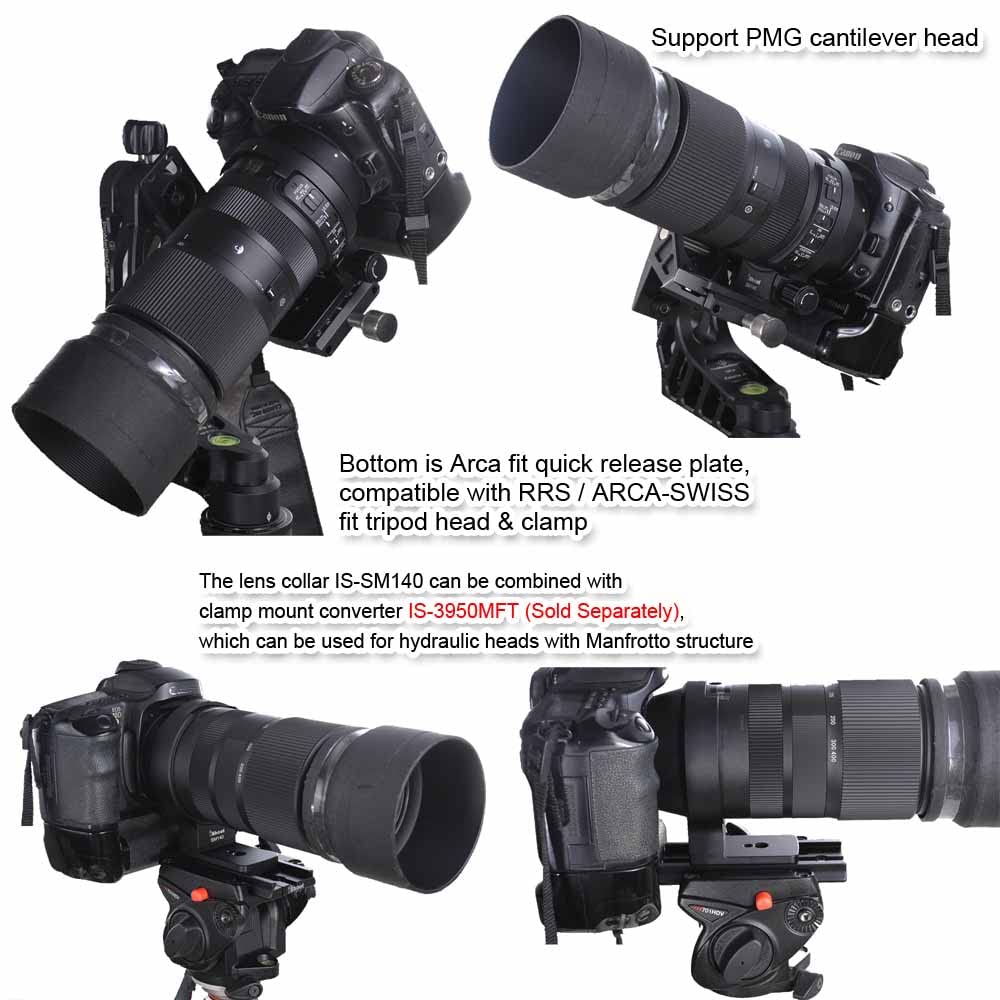 IShoot Držák na stativ pro fotoaparát Držák na stativ Podpora objektivu Držák objektivu Patice pro stativ Kompatibilní s kroužkem Sigma DG OS HSM Contemporary F-mount, Kroužek,