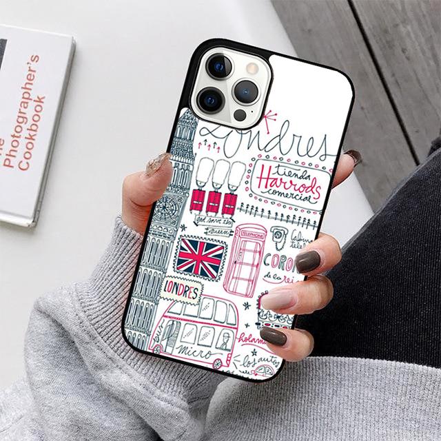 London Bus England Big Ben Phone Case For iPhone 17 Air 16 15 14 13 12 11 Pro Max Plus Max Cover Shell coque