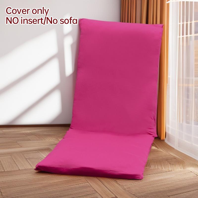 Folding Tatami Seat Cover Single Floor Bed Sofa Slipcover Household Foldable Relax Lounge Recliner Slipcover (Only Cover )