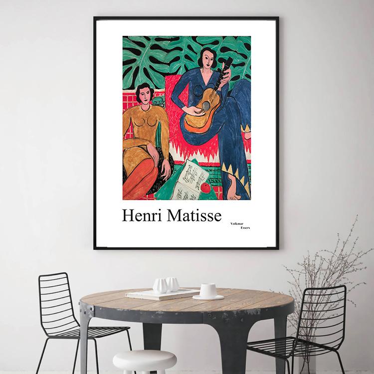 Abstract Matisse Line Art Poster World Famous Painting Vintage Wall Pictures Prints for Living Room Bedroom Nordic Home Decor