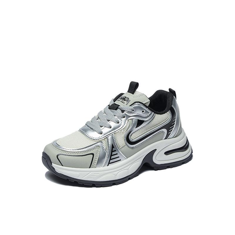 Women's Breathable Casual Walking Running Shoes Sneakers Lace Up Slip On Sports Tennis Shoes Women Mesh Air Cushion Sneakers for Gym Workout Sports