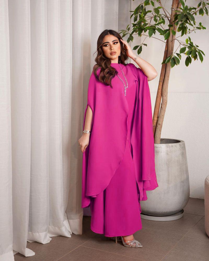 

2025 женская одежда весна-лето новый темперамент сращивание свободное и сексуальное маятниковое платье-халат XXL