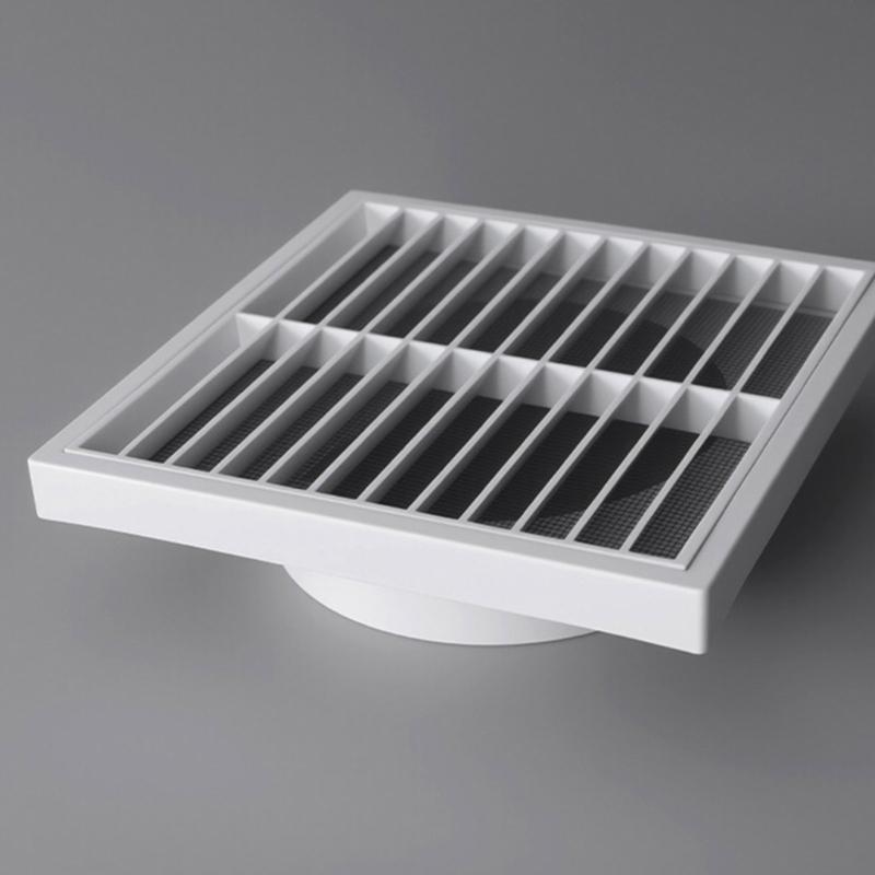 Square Plastic Air Vent Cover Ventilation Louver Grille for Home Improvement - Durable Home Vent Cover