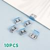 Morandi Color Letter Paper Clip Transparent Test Paper File Folder Push Clip  School Office