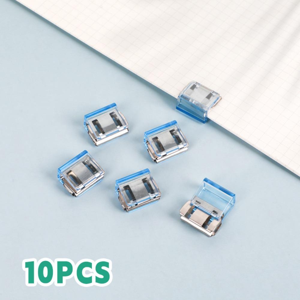 Morandi Color Letter Paper Clip Transparent Test Paper File Folder Push Clip  School Office