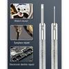 3PCs Jewelry Repair Screwdriver Set Carbon Steel Detachable Heads AntiSlip Aluminum Handle For Watchmakers Tool