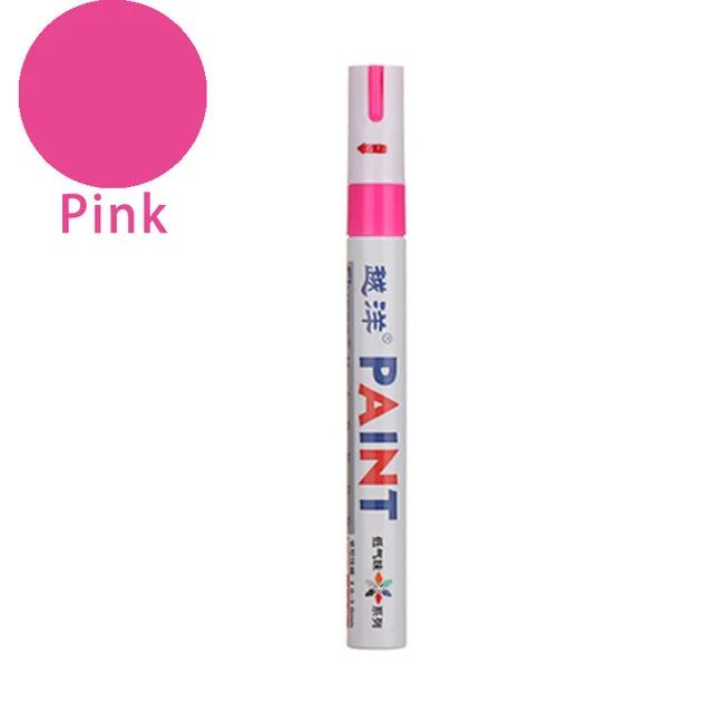12 Color White Waterproof Rubber Permanent Paint Marker Pen Car Tyre Tread Environmental Tire Painting