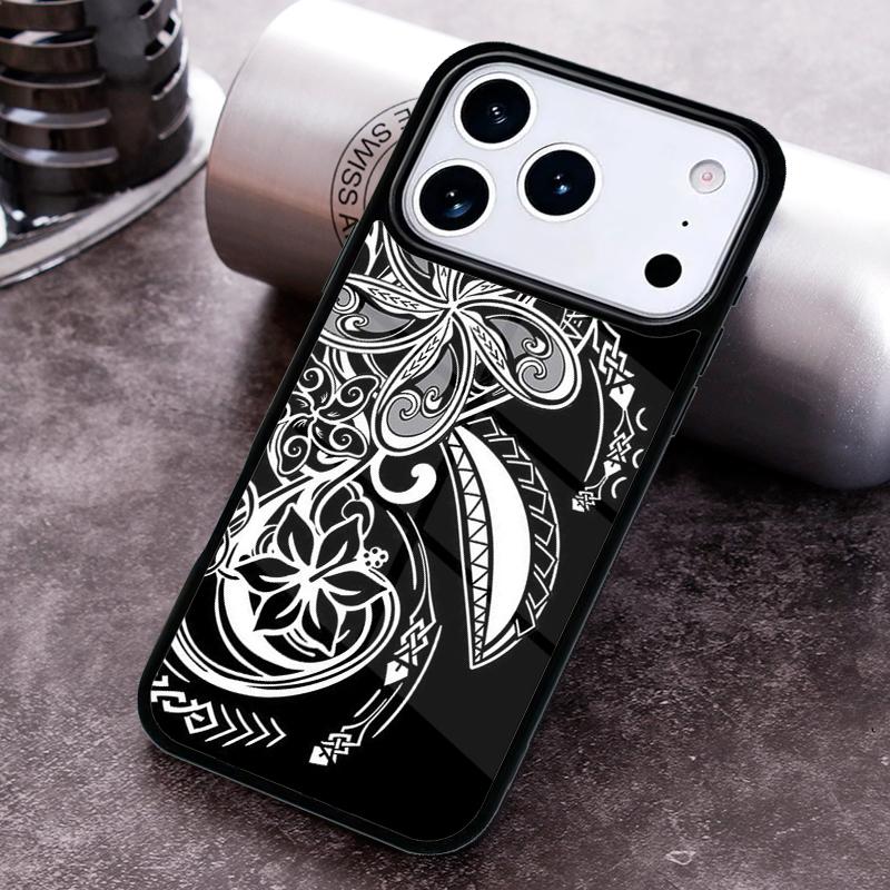 Polynesian Mix Handyhülle für iPhone 17 16 15 Pro Max Air 14 13 12 11 Plus Stoßfeste Capa Hülle