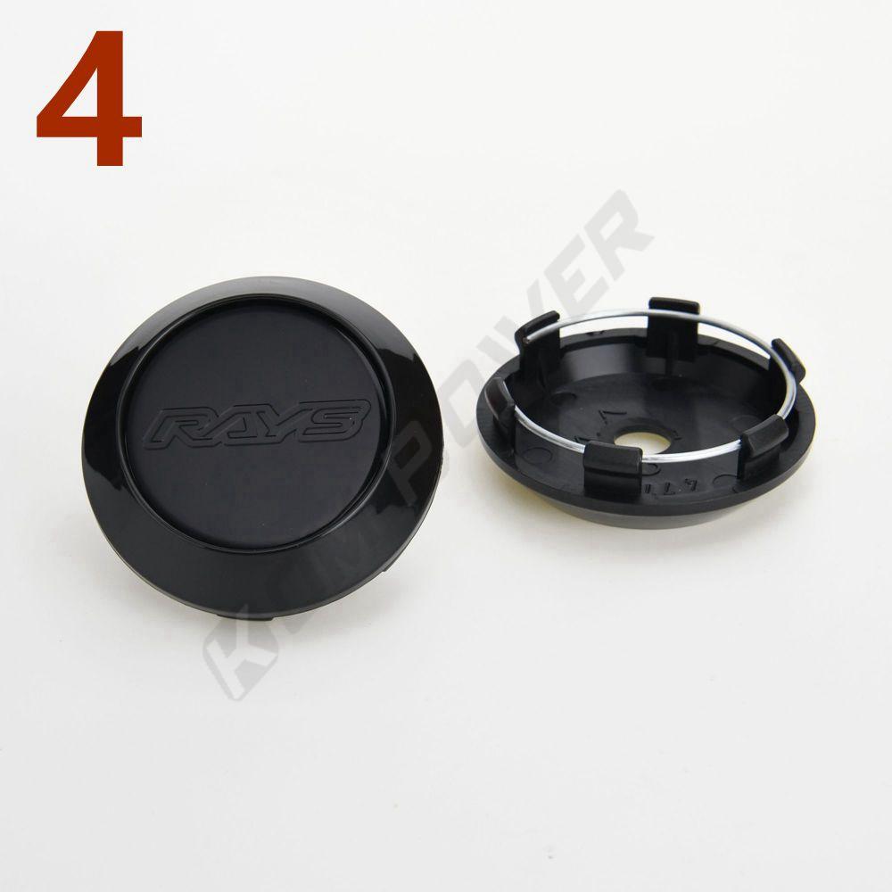 4 Piezas Diámetro Exterior 70MM / Diámetro Interior 63MM Tapa Central Deportiva para Llanta VOLK RAYS Tapa Central de Rueda Tapa de Cubo de Rueda
