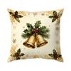 Santa Claus Christmas Tree Bell Pillowcase Bedroom Cushion Cover 100% Polyester Living Room Cushion Pillowcase Home Decor