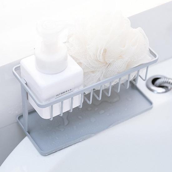 Double-layer Home Brush Kitchen Sponge Bottle Rack Draining Storage Holder Shelf