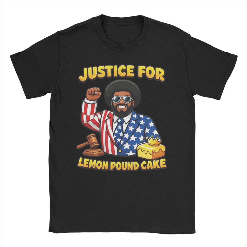 Unique AfroUnisex Lemon Pound Cake TShirt Unisex Unisexs Round Neck Cotton T Shirts Short Sleeve Tee Shirt Graphic Printed Clothes