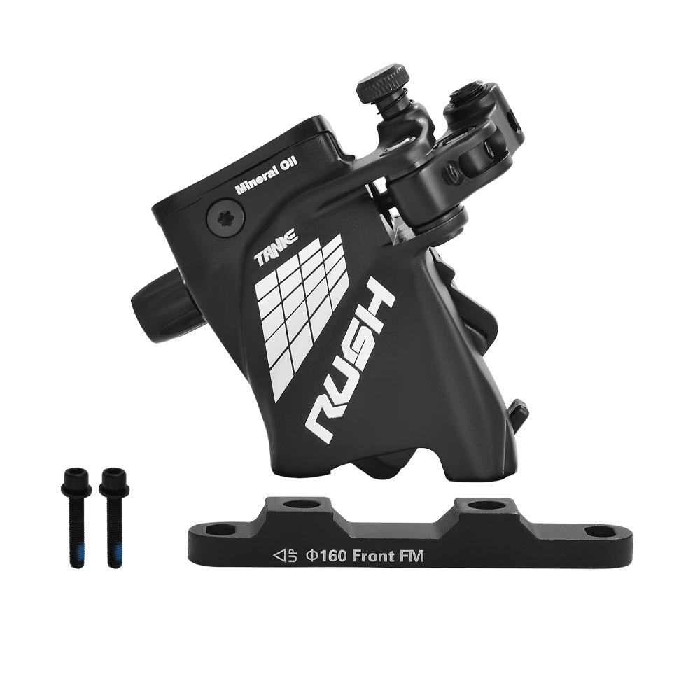 TANKE Line Pulling Oil Pressure Calipers Hydraulic Disc Brake  Road Bike Brake Set RUSH Front Rear 160MM Scooter Bicycle Parts