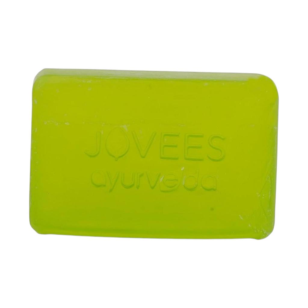 Jovees Herbal Basil And Turmeric Anti Bacterial Soap 100G Pack Of 2 For Glowing And Clear Skin