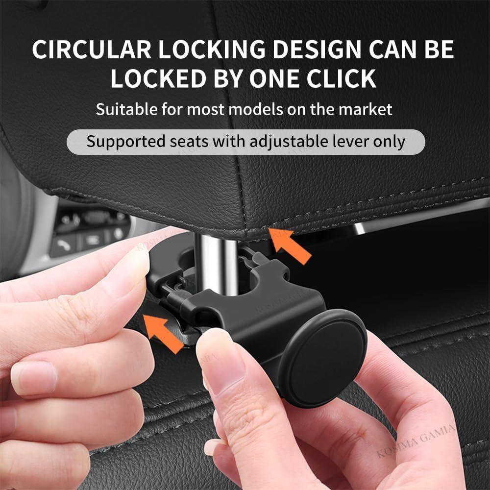 Xiaomi Car Back Seat Hook Car Interior Organizer Accessories 20KG Heavy Duty for Grocery Bag Car Headrest Hanger Hidden Car Seat Hook