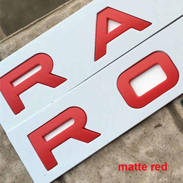 

Car Hood Trunk Logo Badge Sticker For Range Rover Sport Evoque Discover ABS Car Lettering Logo Badge Red