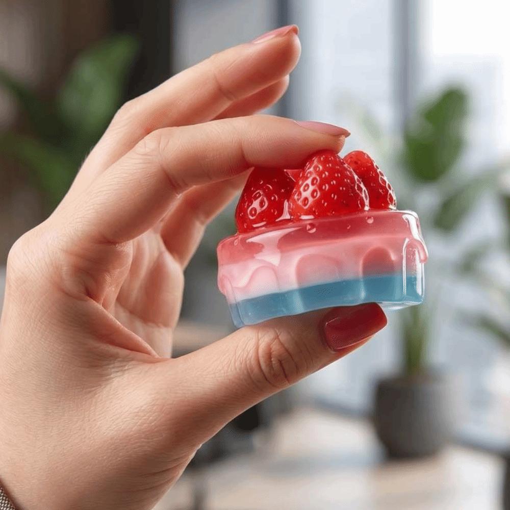 Creative Slow Rebound Cake Toy Portable Soft Squishy Toy Simulated Cake Slow Rebound Simulation Bread Cake Pinch Toy Hand Relax