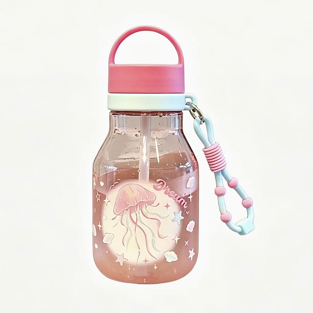 Water bottle1011 new dream water cup girls high value portable large capacity plastic cup students simple water cup