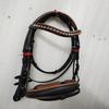 Dressage Crank Bridle Tan Stone Crystal Browband with Softy Padding for Horse .