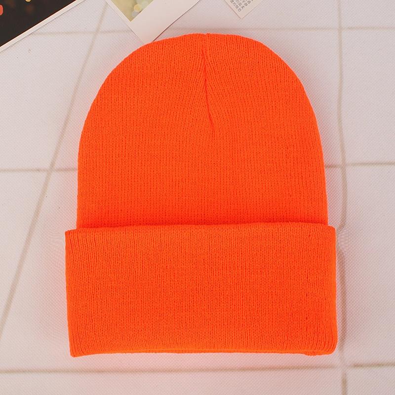 Winter Hats for Woman New Beanies Knitted Fluorescent Hat Girls Autumn Female Beanie Caps Warmer Bonnet Ladies Casual Cap.