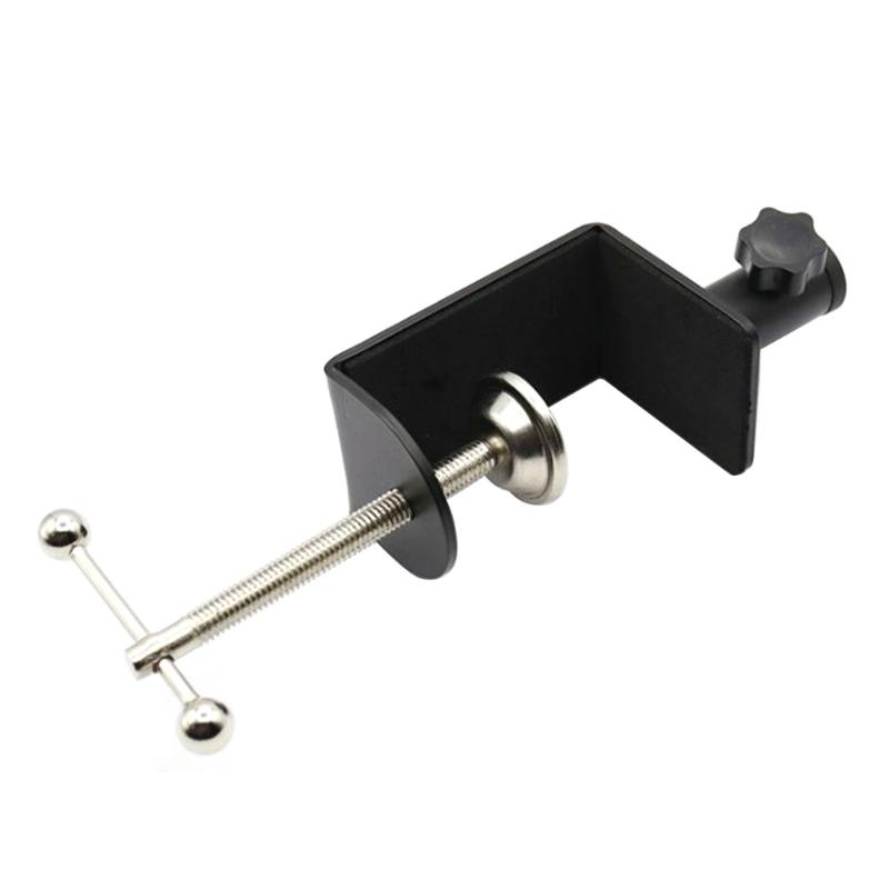Professional Table Mount Clamp Arm Stand with Adjustable Screw Anti-scratch Sponge Pads Metal Table Mounting Clamp