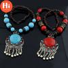 Hi Healthy Bodycare Women Vintage Bohemia Style Pendant Long Chain Sweater Necklace Ornaments Charm