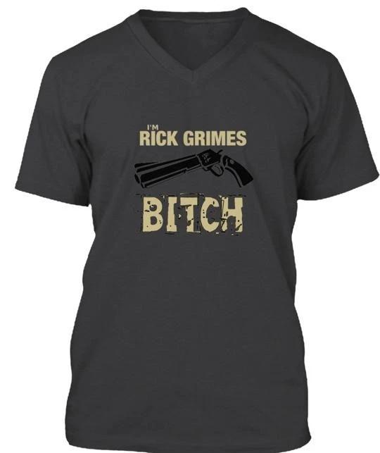 

The Walking Rick Grimes Bitch T shirt Made in the USA Size S to 5XL S