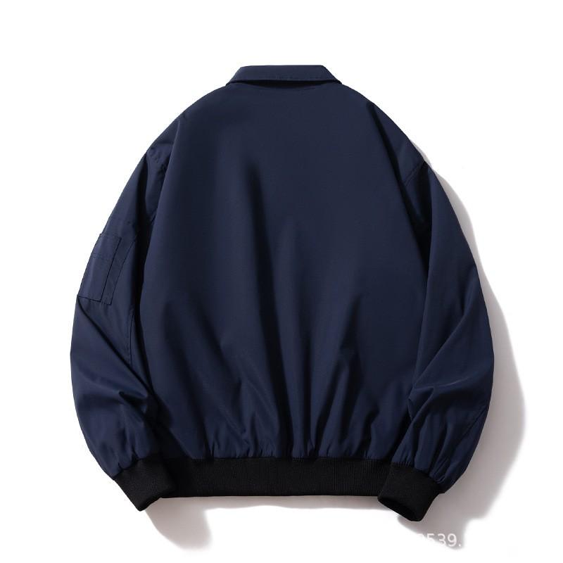 Mens Bomber Jacket Winter Warm Cotton-Padded Short Outerwear Casual Loose Fit Teens Adults