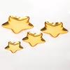 Creative Star-Shaped Metal Dessert Tray Small Appetizer Plate for Cake Fruit